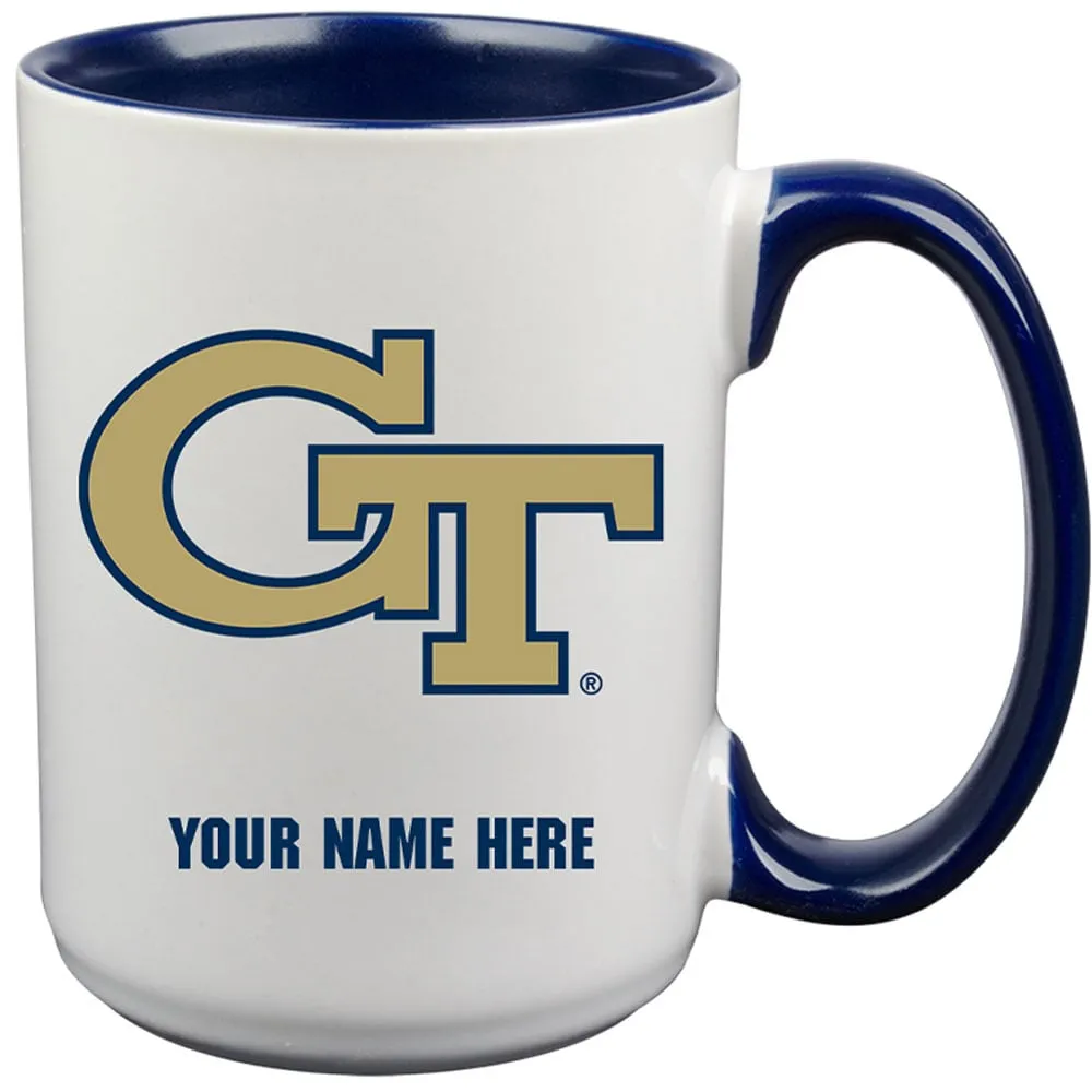 Georgia Tech Yellow Jackets 15oz. Personalized Ceramic Mug