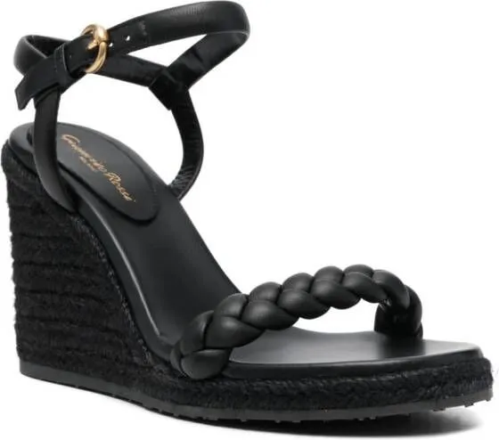 Gianvito Rossi Cruz 110mm wedge sandals Black