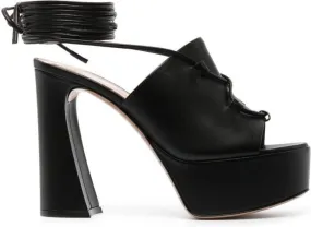 Gianvito Rossi Holly lace-up sandals Black