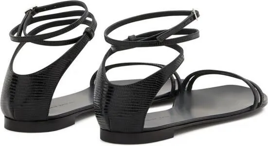 Giuseppe Zanotti Catia flat sandals Black