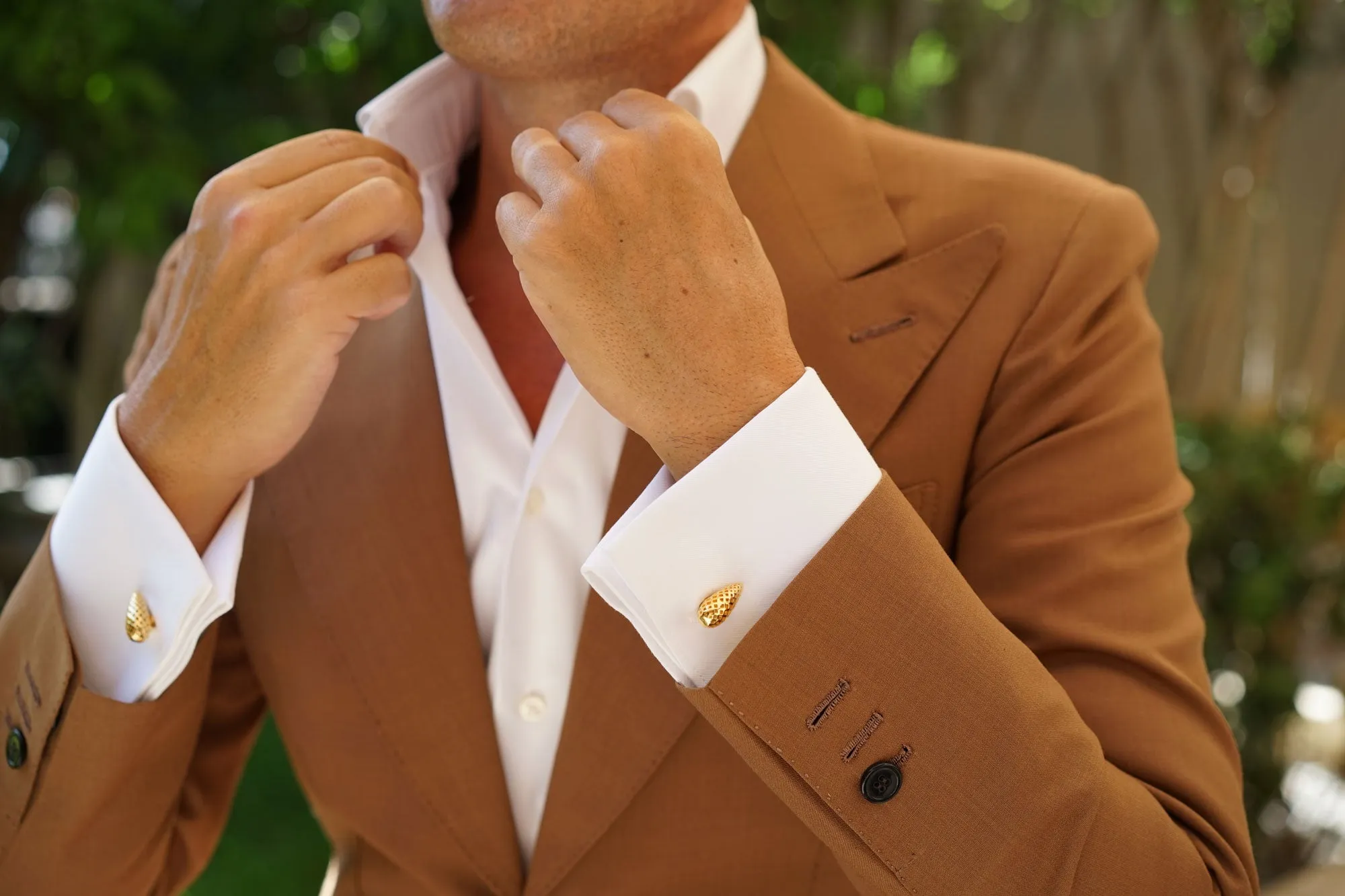 Gold Dragon Egg Cufflinks