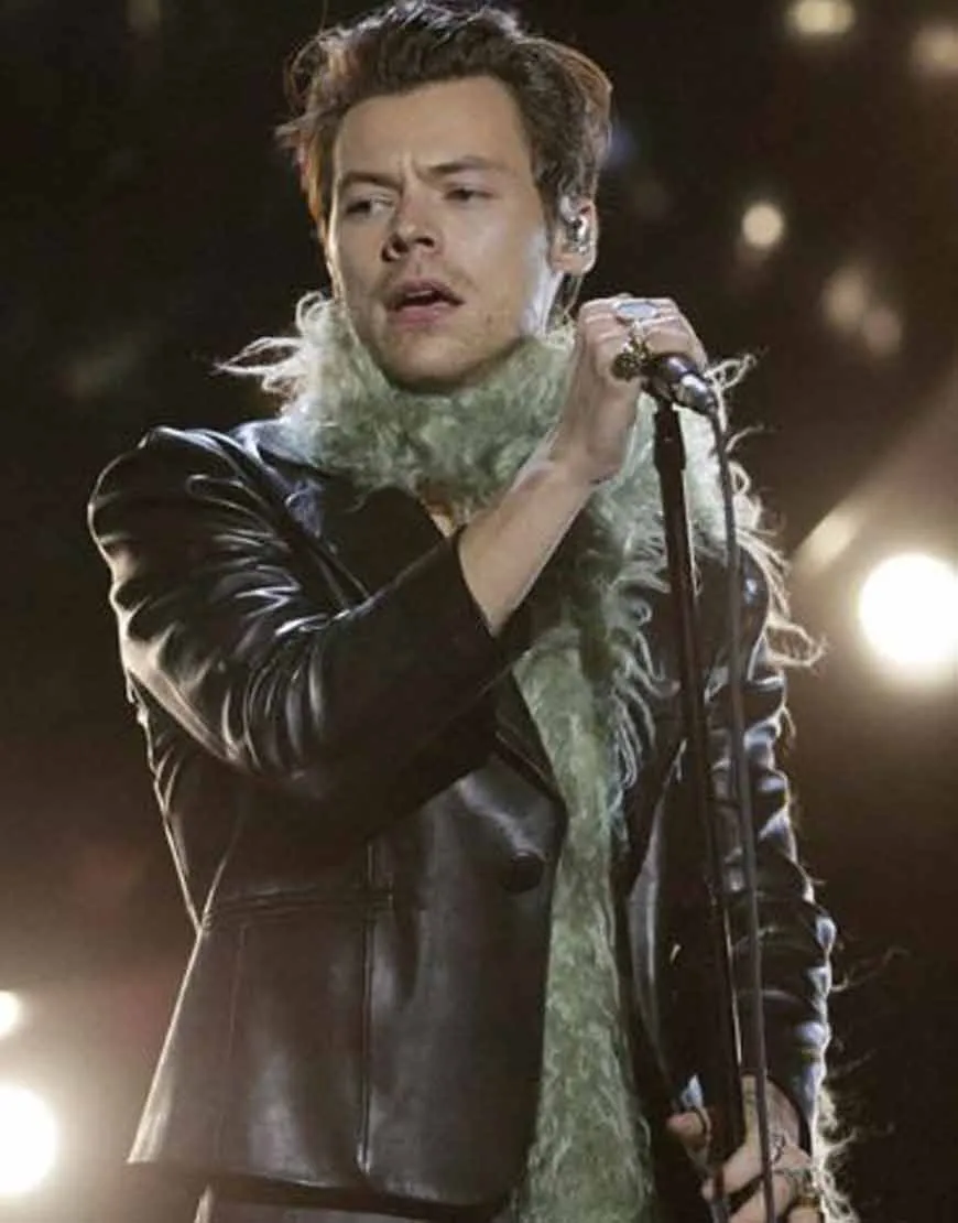 Grammy 2021 Harry Styles Jacket | Grammys Harry Styles Black Jacket