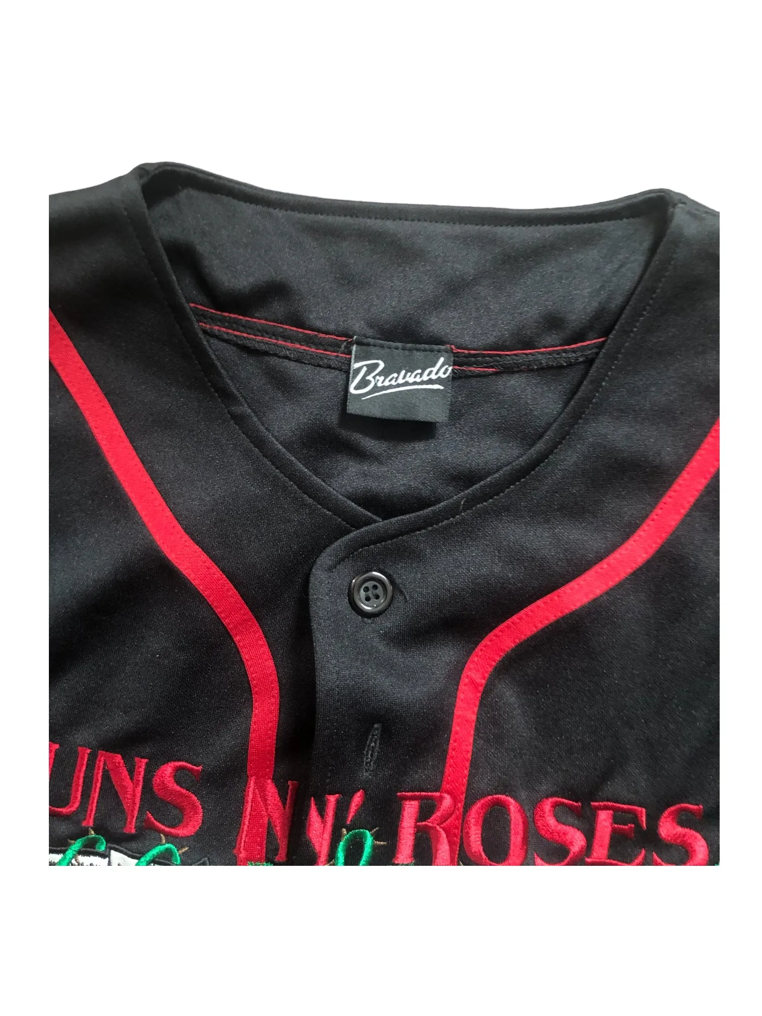 Guns N Roses Applique Official Unisex Baseball Shirt New XL