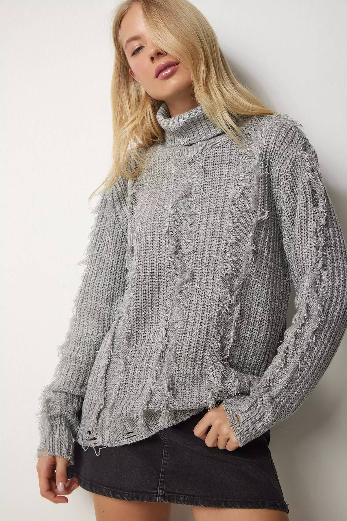 Happiness Istanbul Turtleneck Knit Sweater