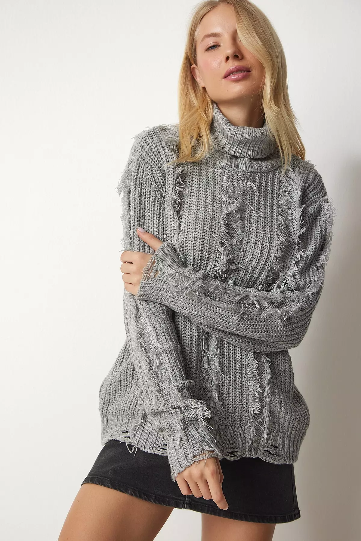 Happiness Istanbul Turtleneck Knit Sweater