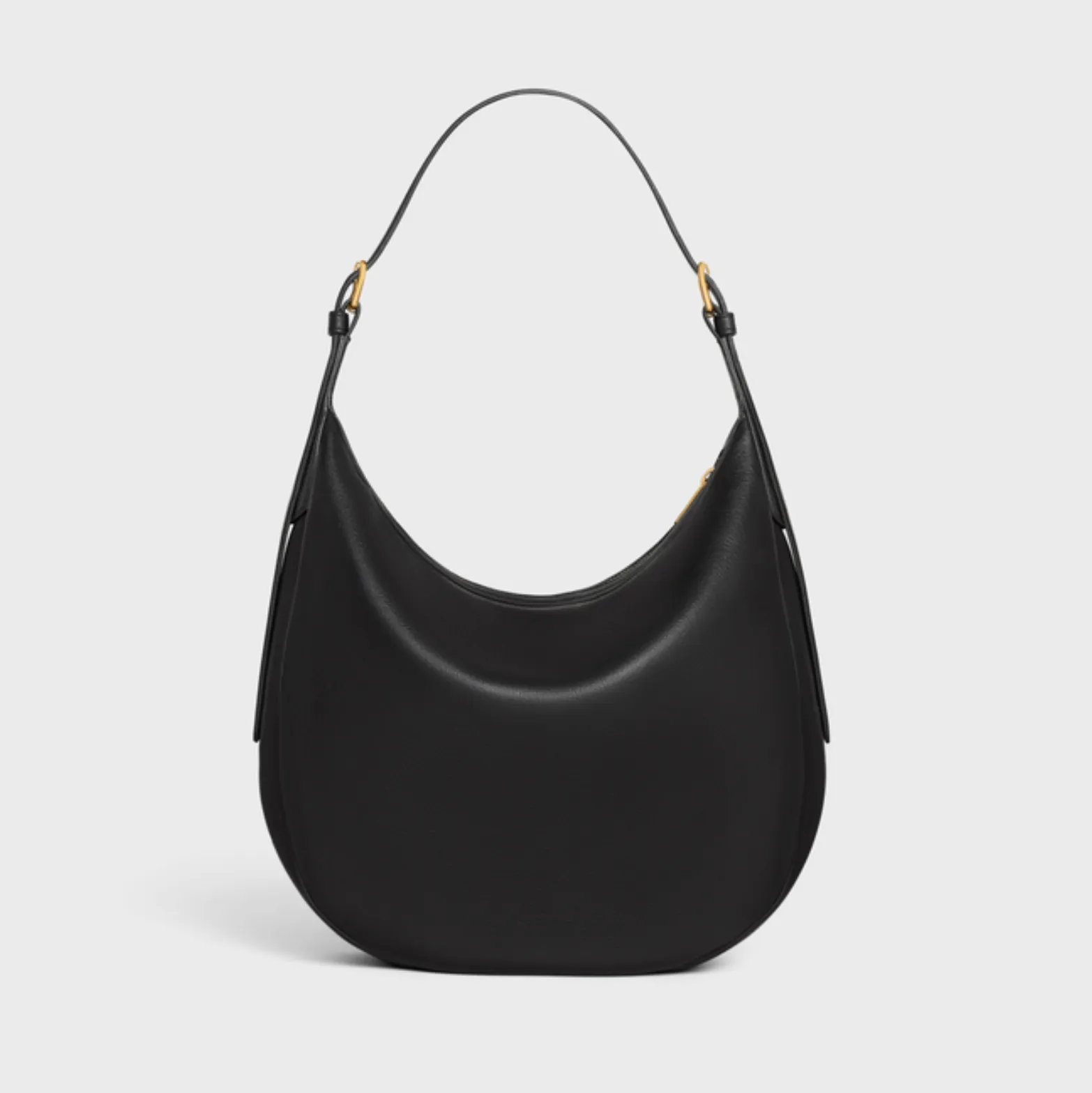 HELOISE CUIR TRIOMPHE BAG IN SUPPLE CALFSKIN - BLACK