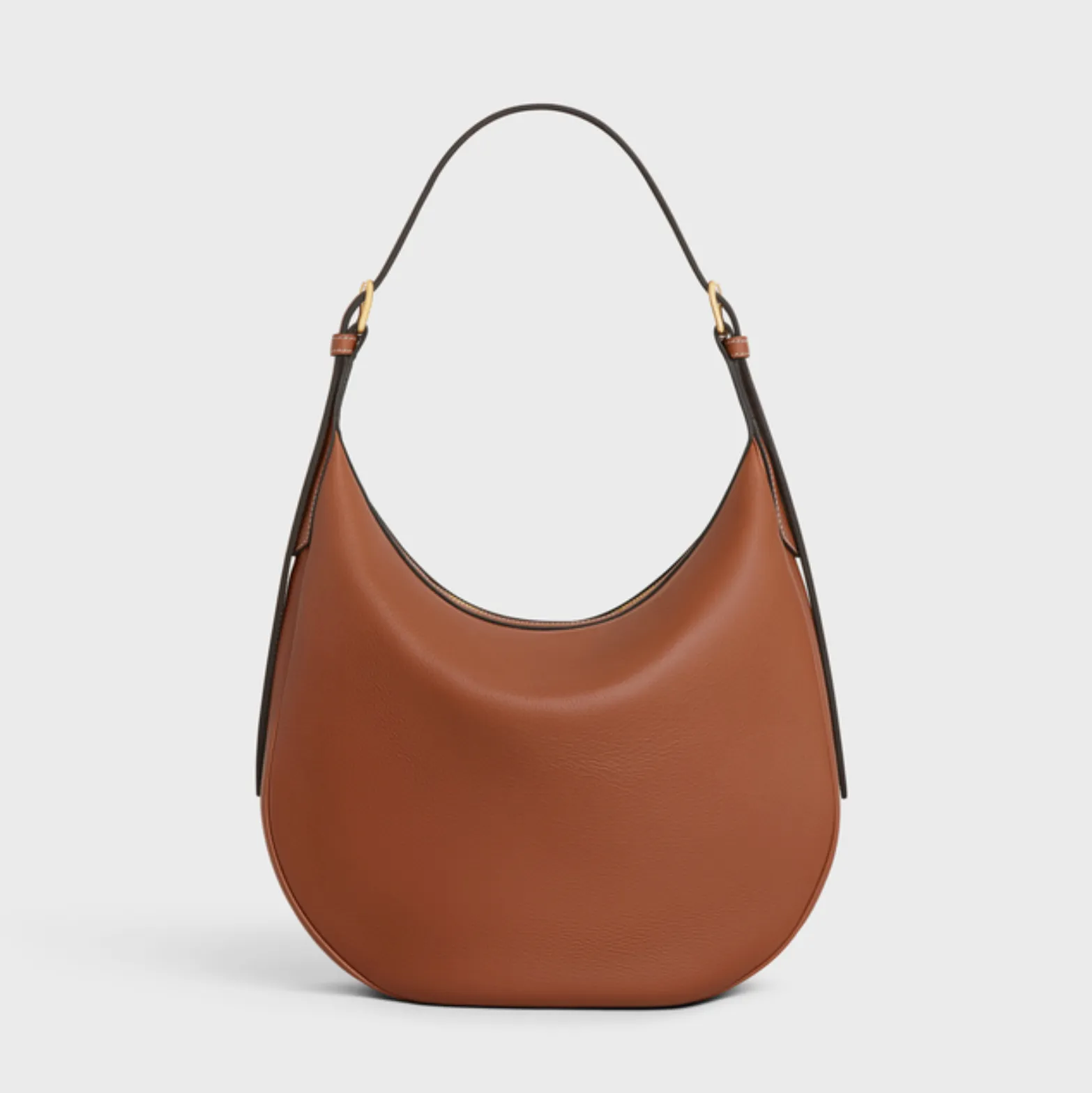 HELOISE CUIR TRIOMPHE BAG IN SUPPLE CALFSKIN - TAN