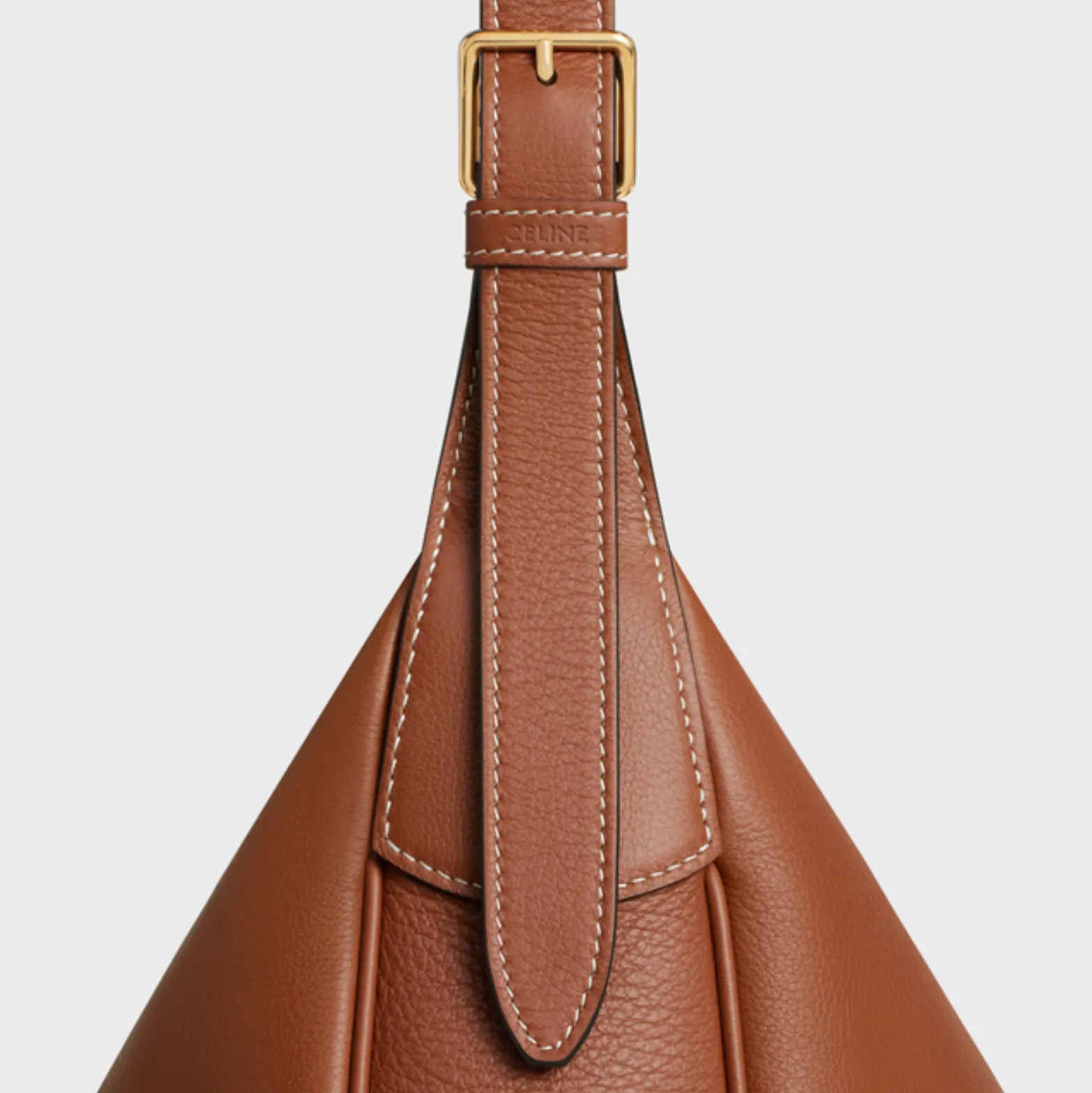 HELOISE CUIR TRIOMPHE BAG IN SUPPLE CALFSKIN - TAN