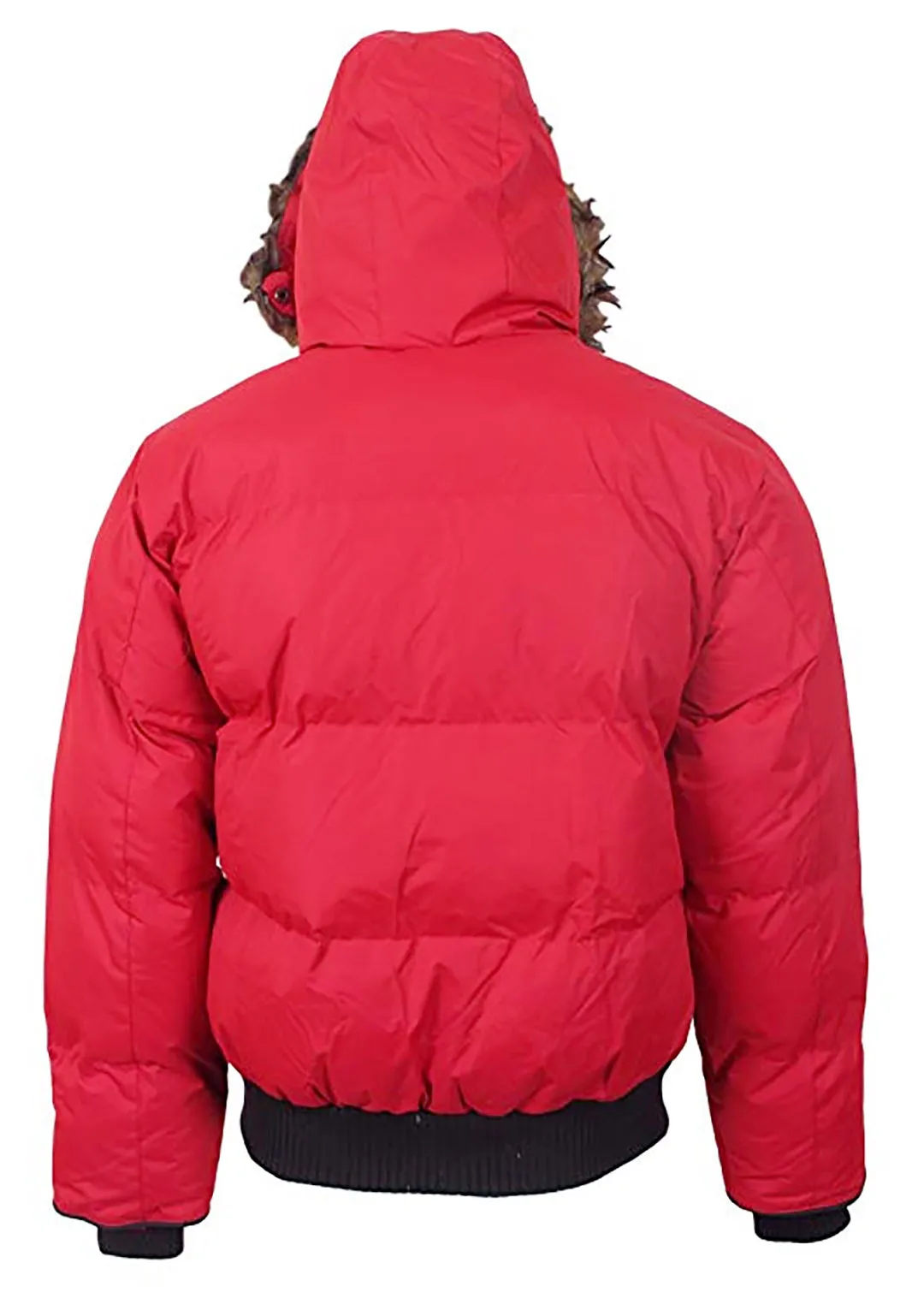 J. Whistler Mens Quilted Puffer Jacket Jwhi-4630-RED Red/Red