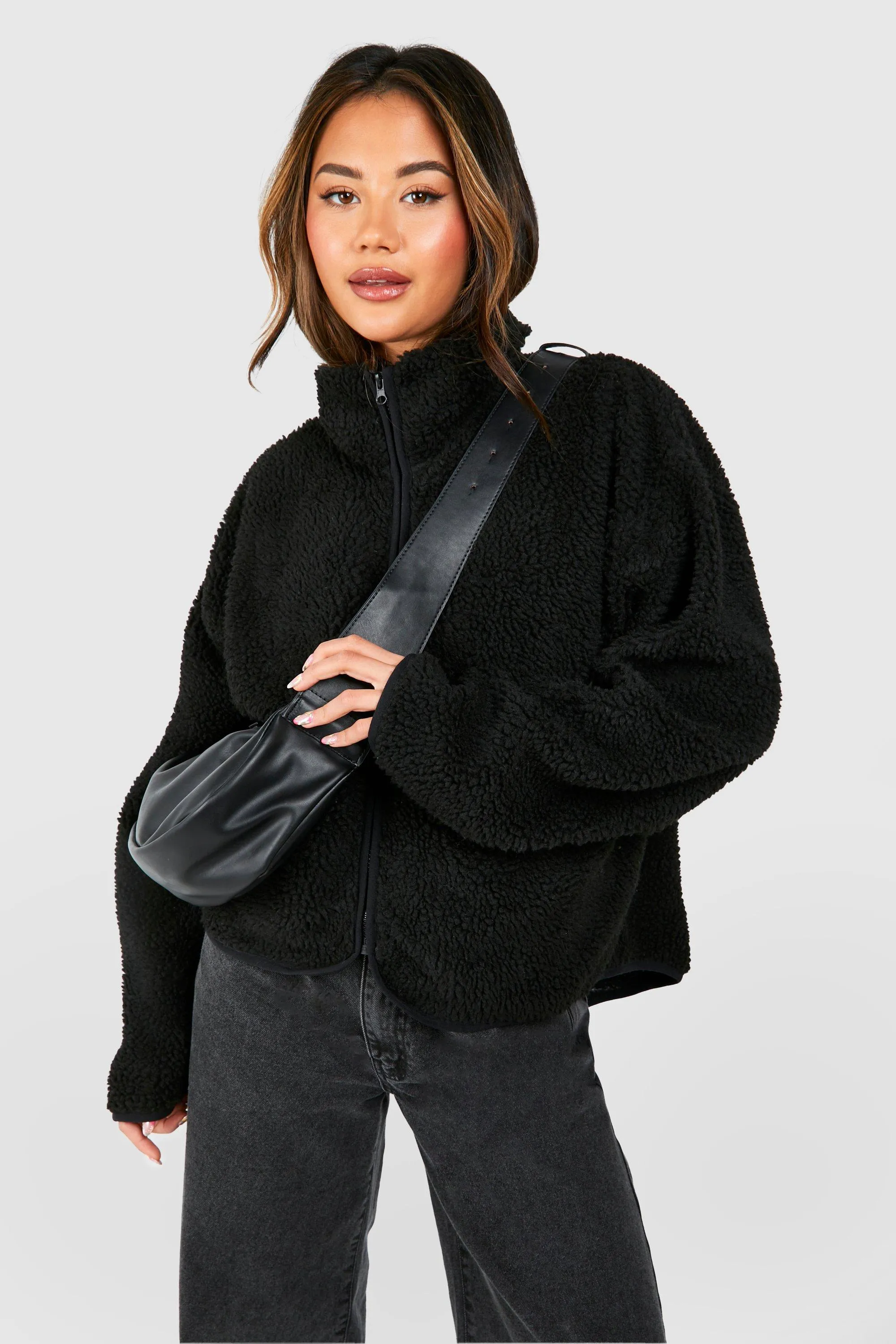 Jackets & Coats | Oversized Teddy Jacket | boohoo