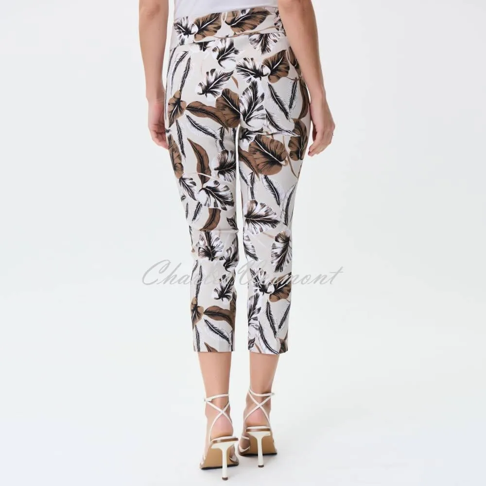 Joseph Ribkoff Tropical Print Capri Trouser - Style 231269