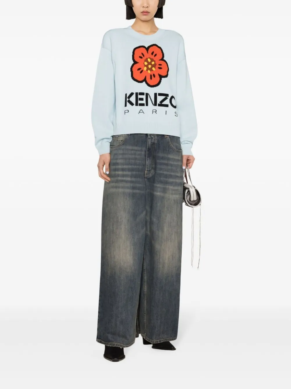 Kenzo Sweaters Clear Blue