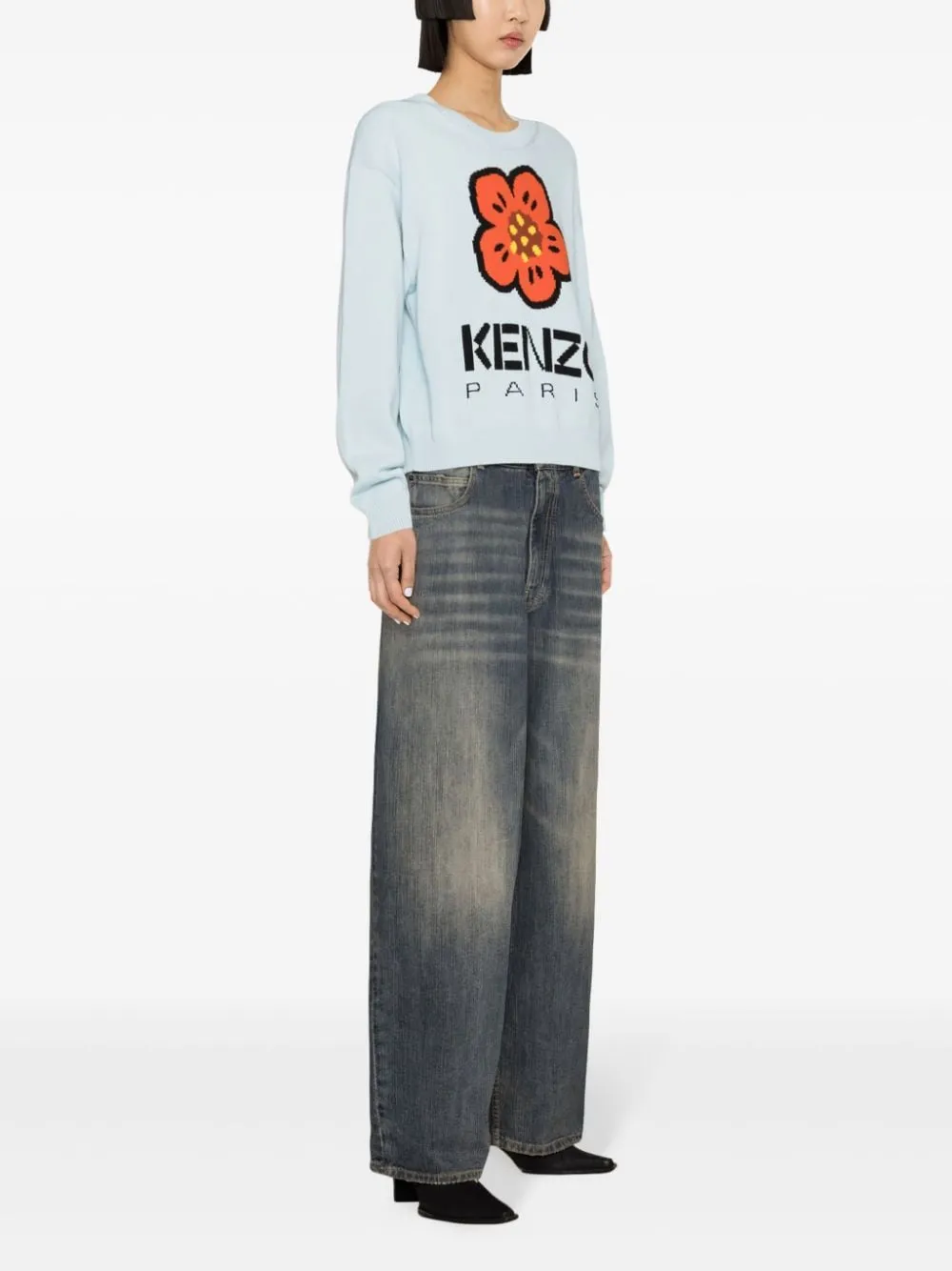 Kenzo Sweaters Clear Blue