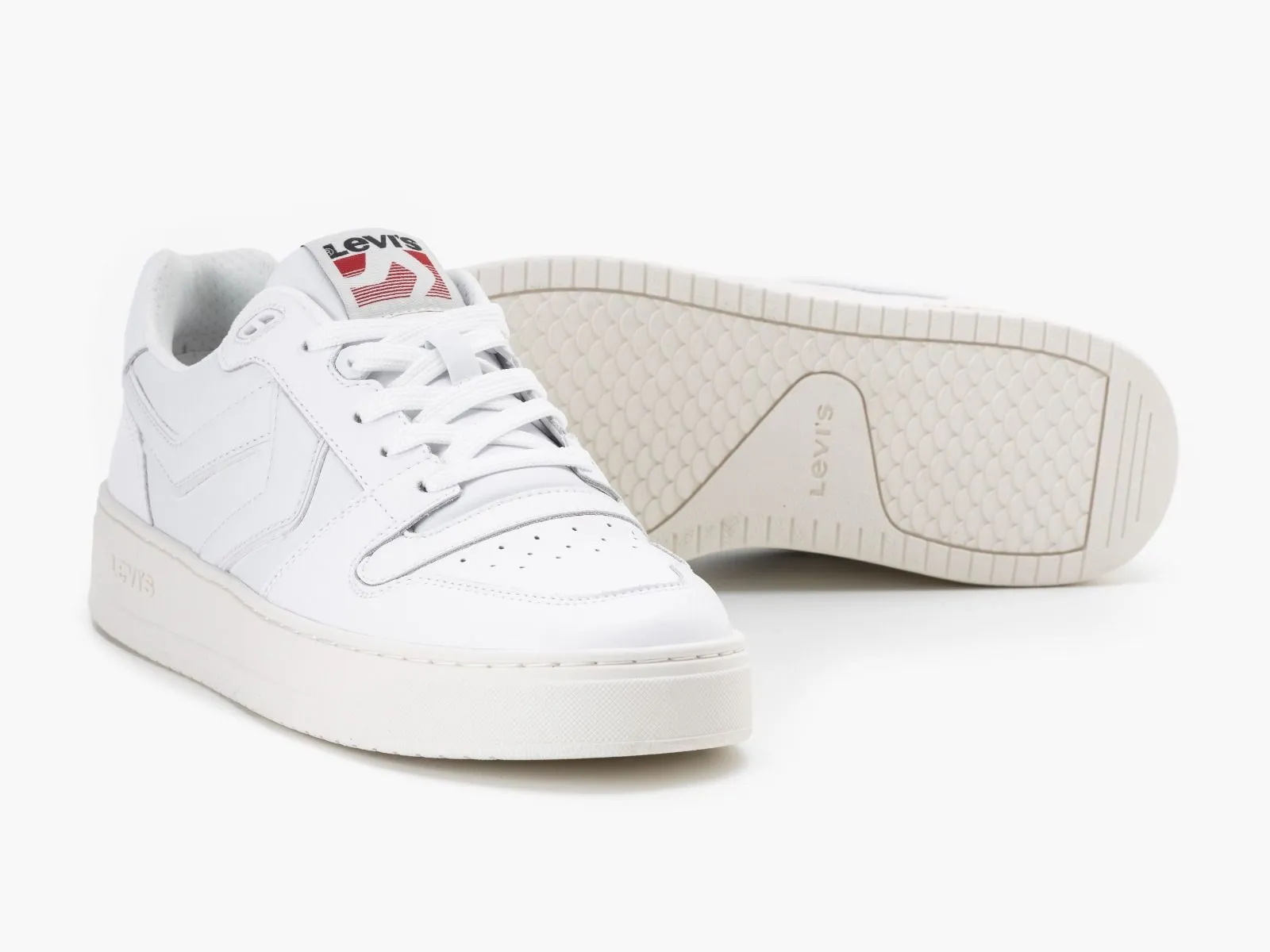 Levis Glide Lace Up Sneakers White