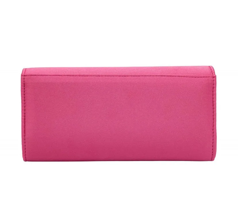 LOTUS Trudy Pink Satin Clutch Bag