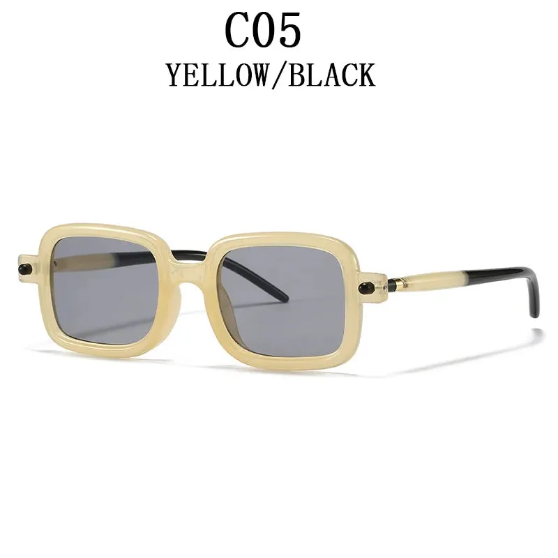 Men and Women Vintage Square Anti-reflective UV400 Sunglasses