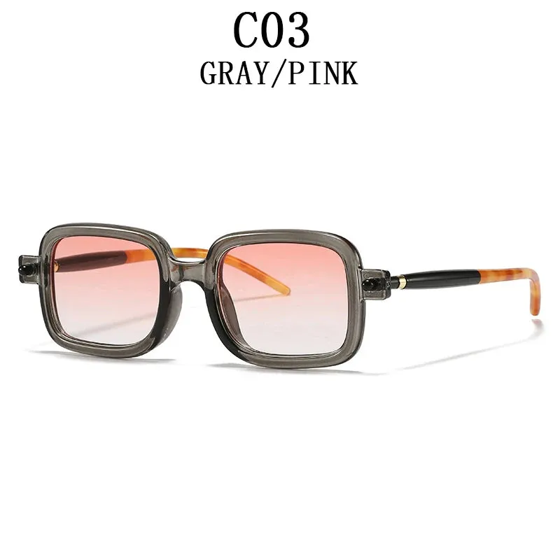 Men and Women Vintage Square Anti-reflective UV400 Sunglasses