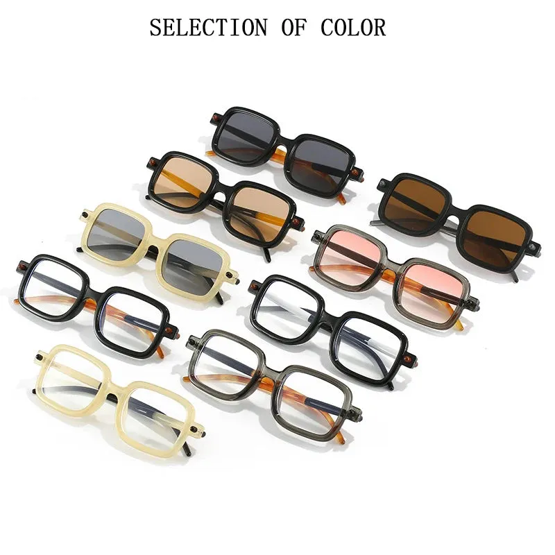 Men and Women Vintage Square Anti-reflective UV400 Sunglasses