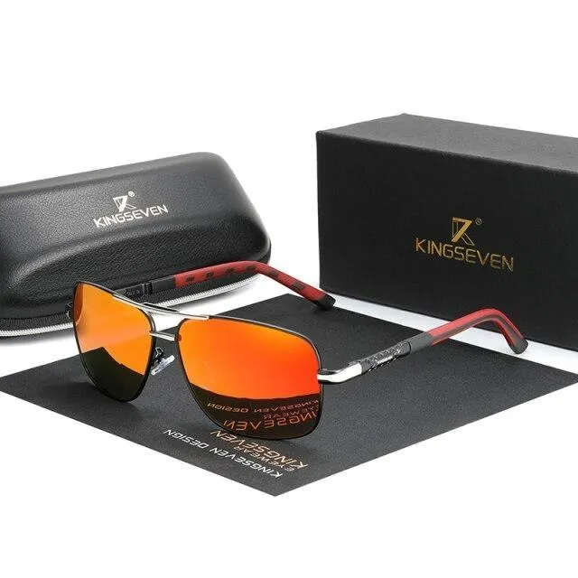 Men's Aluminum Frame UV400 Polarized Anti-reflective Driving Sunglasses