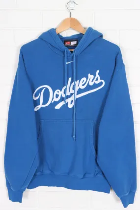 MLB LA Dodgers Embroidered NIKE Centre Swoosh Logo Hoodie (M-L)