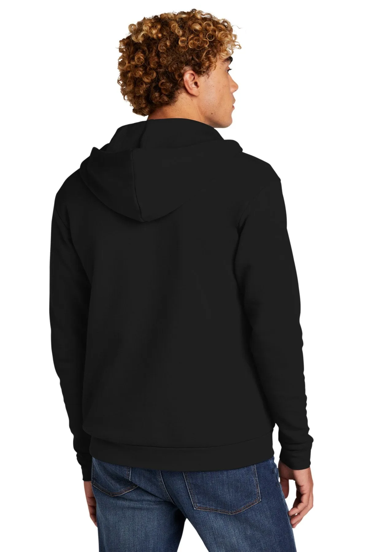 Next Level Unisex Beach Fleece Full-Zip Hoodie NL9602 Black