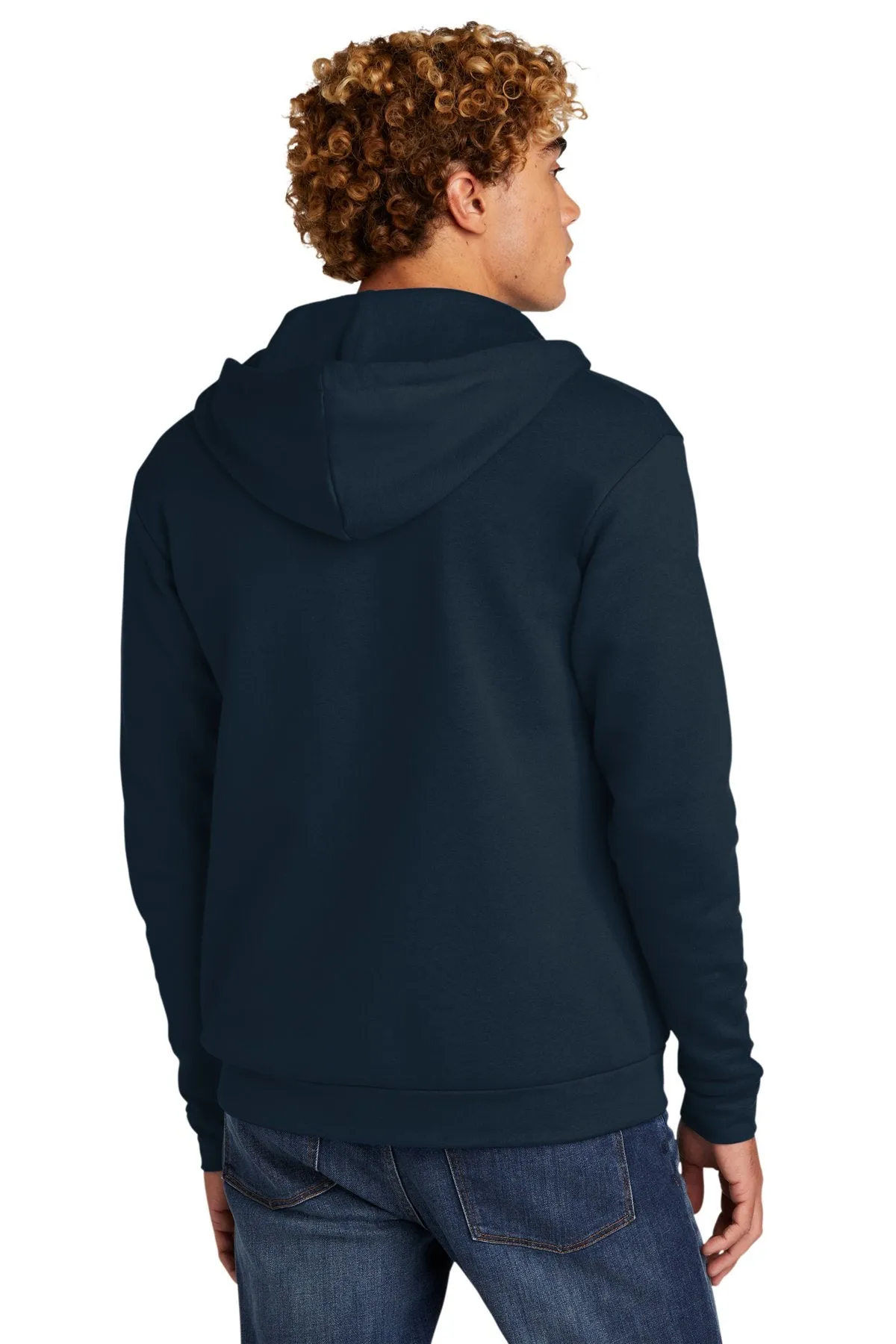 Next Level Unisex Beach Fleece Full-Zip Hoodie NL9602 Midnight Navy