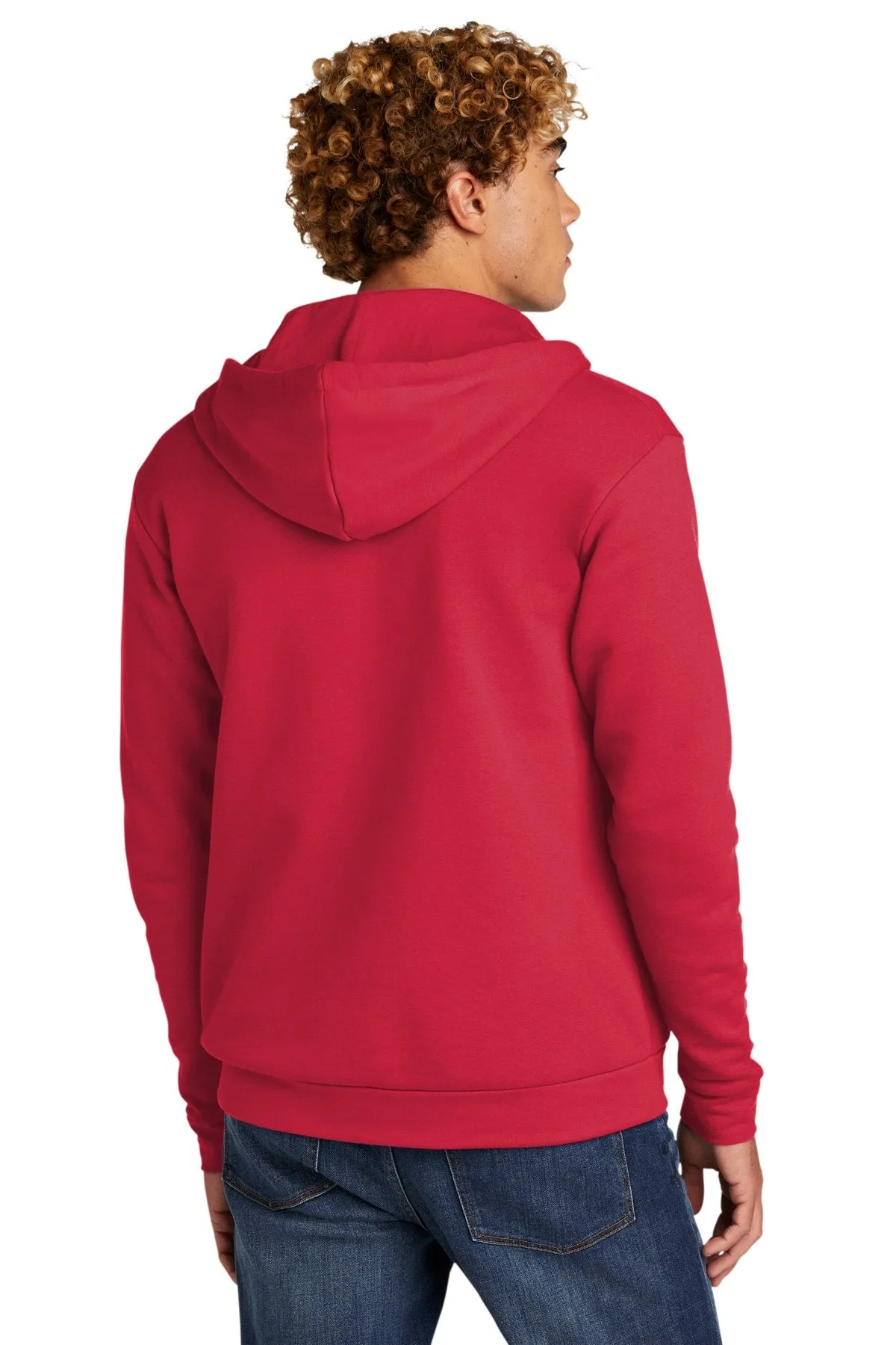 Next Level Unisex Beach Fleece Full-Zip Hoodie NL9602 Red