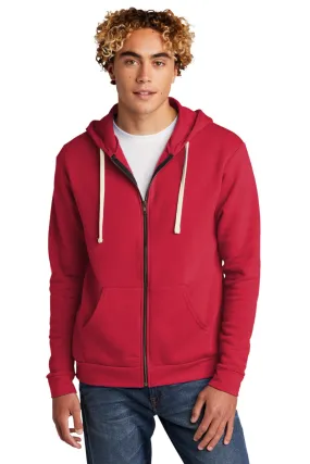 Next Level Unisex Beach Fleece Full-Zip Hoodie NL9602 Red