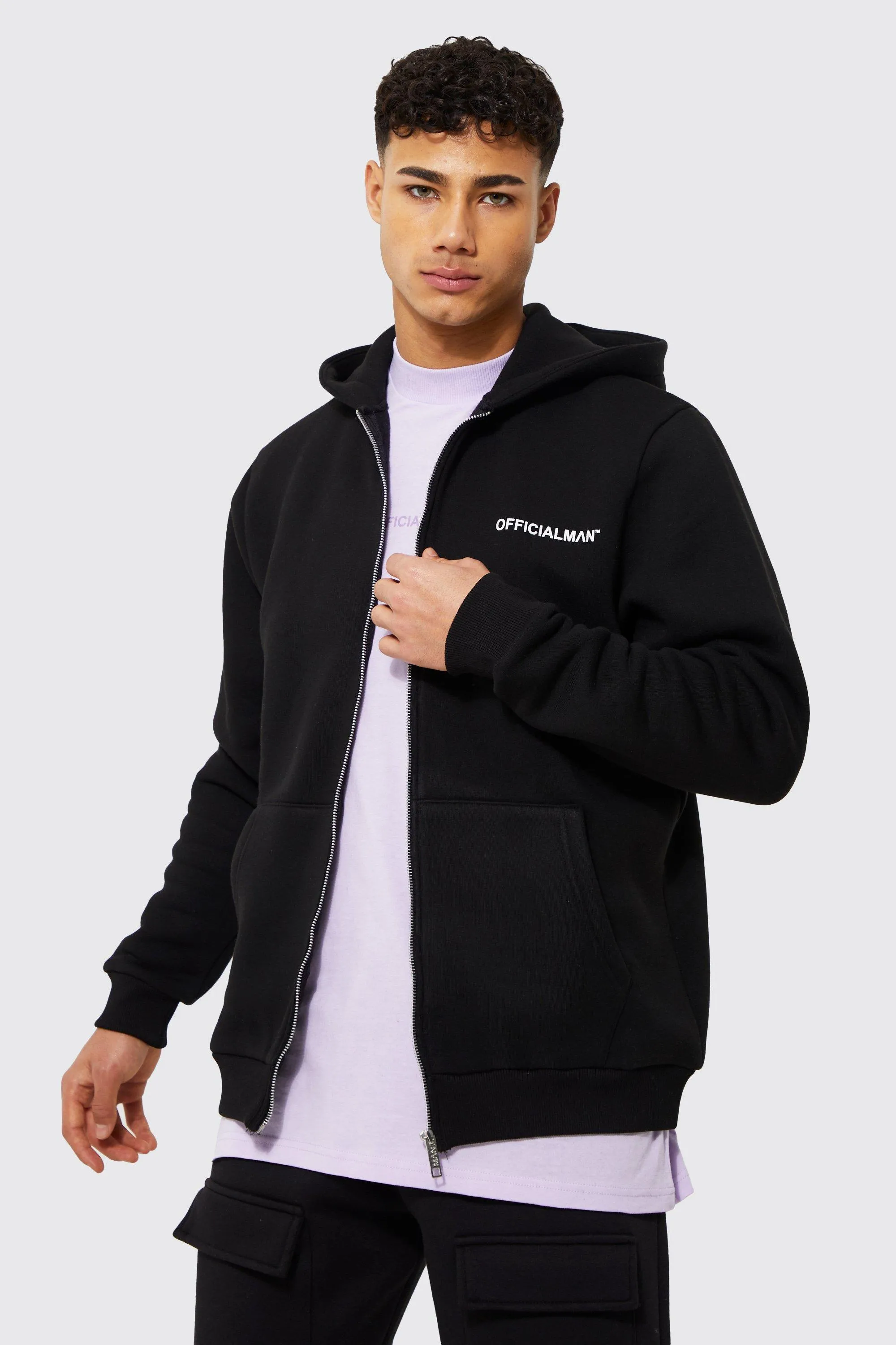 Official Man Zip Through Hoodie