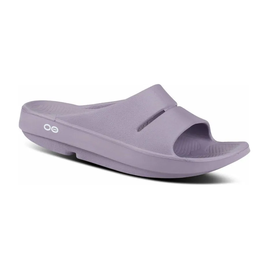 OOFOS Unisex Ooahh Slide Sandals in Mauve