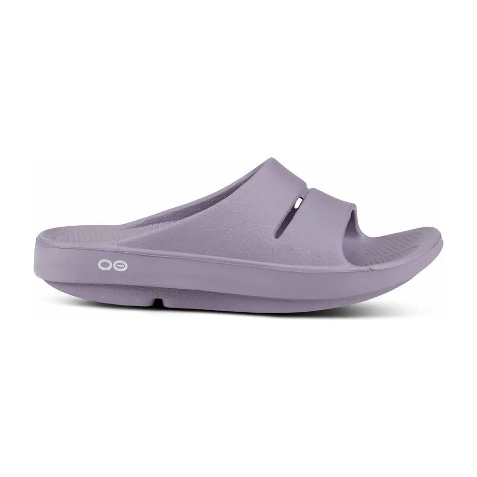 OOFOS Unisex Ooahh Slide Sandals in Mauve