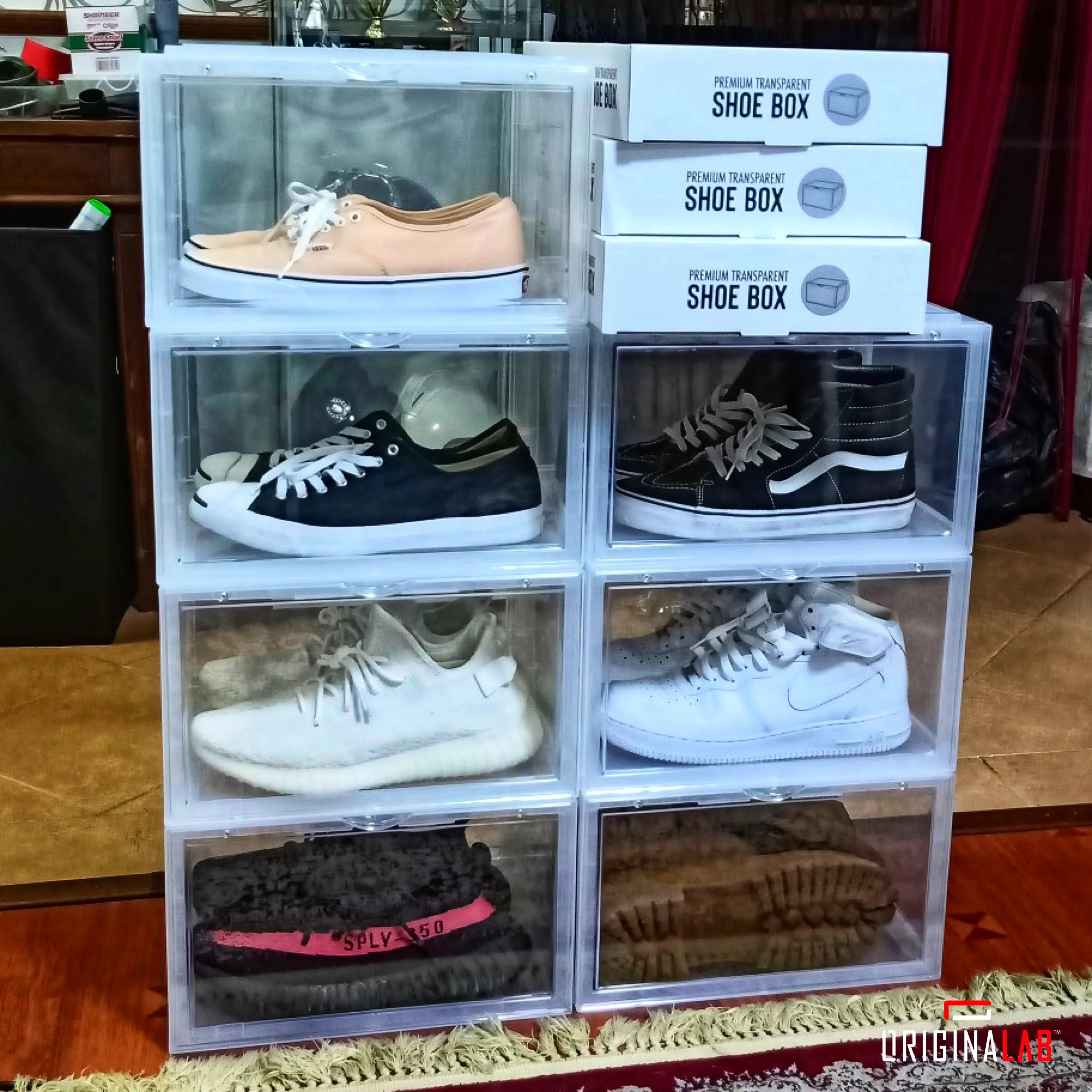 ORIGINALAB Premium Side Display Shoe Box Clear