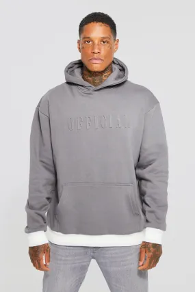 Oversized Official Debossed Hoodie