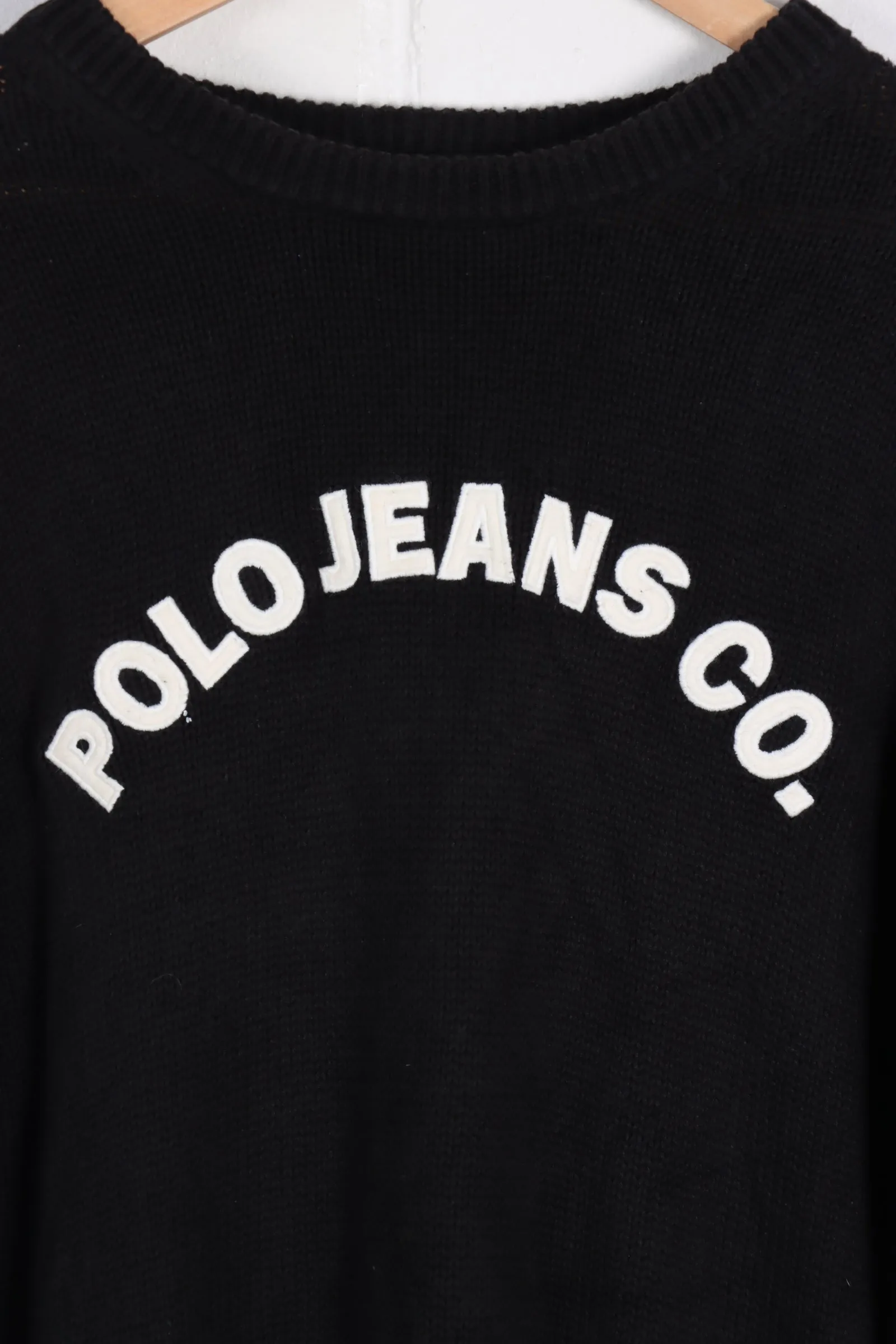 POLO JEANS CO Ralph Lauren Long Sleeve Spell Out Knit (S)