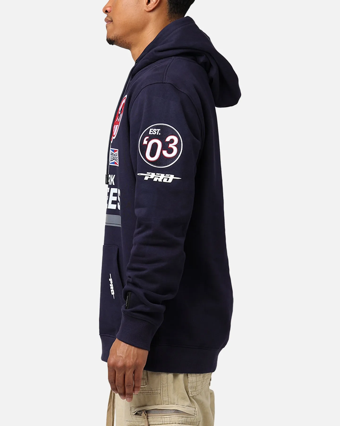 Pro Standard New York Yankees Fast Lane Hoodie Midnight Navy