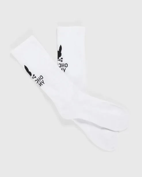 Psycho Bunny Men's Lloyds Sport Socks White O/S