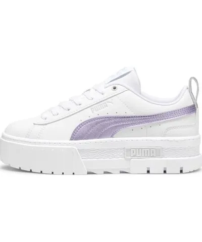 PUMA Mayze Glow-Up Women's Sneakers in White/Feather Grey