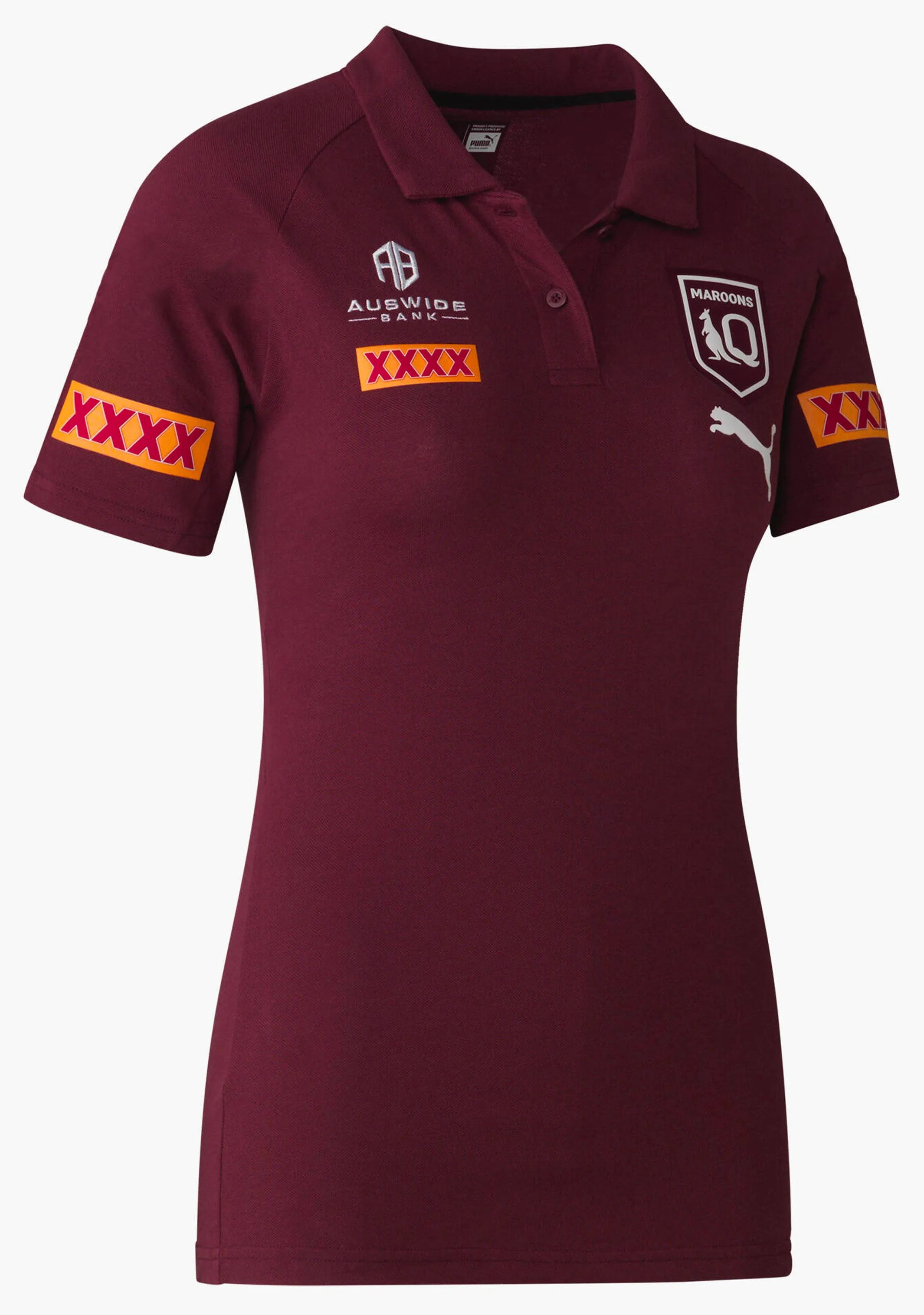 Puma Womens Queensland Maroons Polo Shirt  768675 01