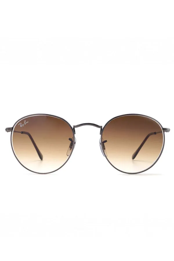 RAYBAN Round Arista Gun Metal Clear