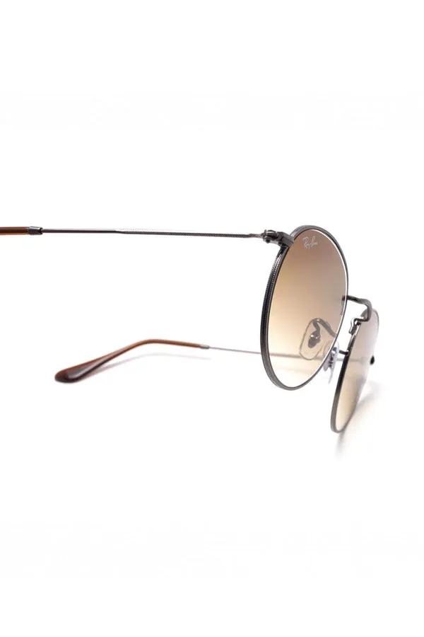 RAYBAN Round Arista Gun Metal Clear