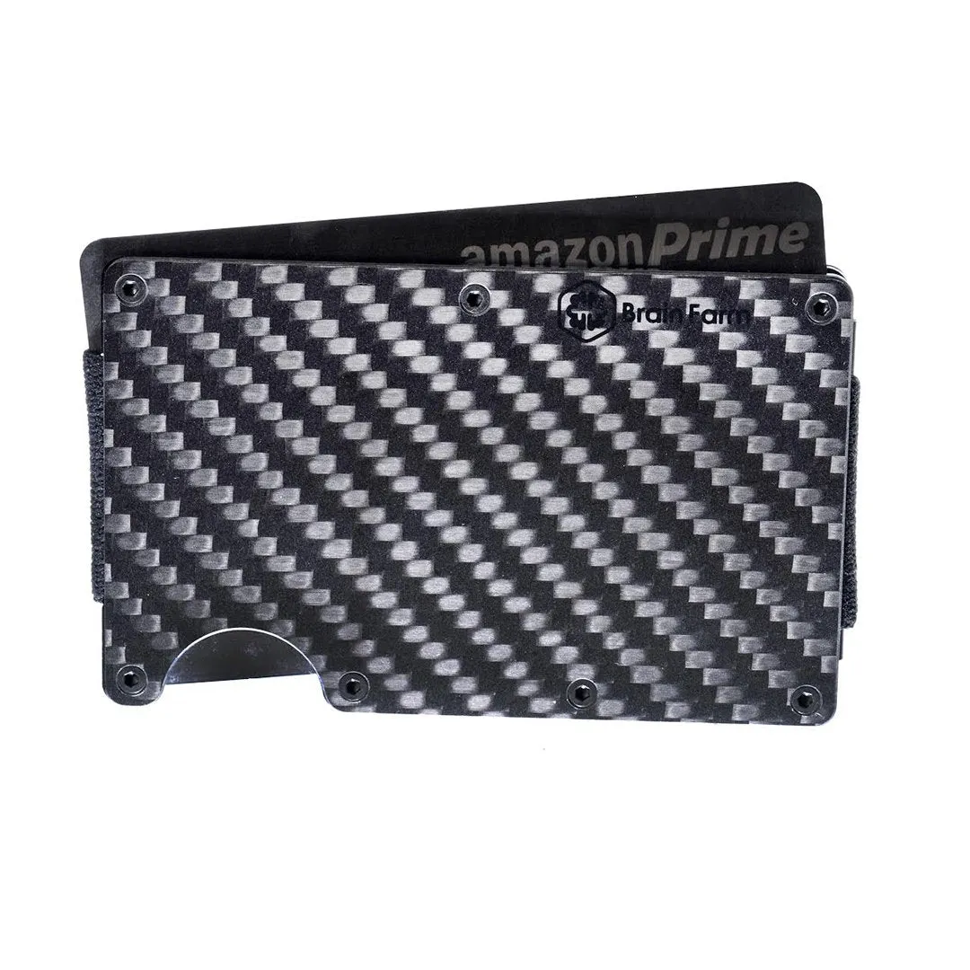 RFID Blocking Carbon Fiber Money Clip Wallet