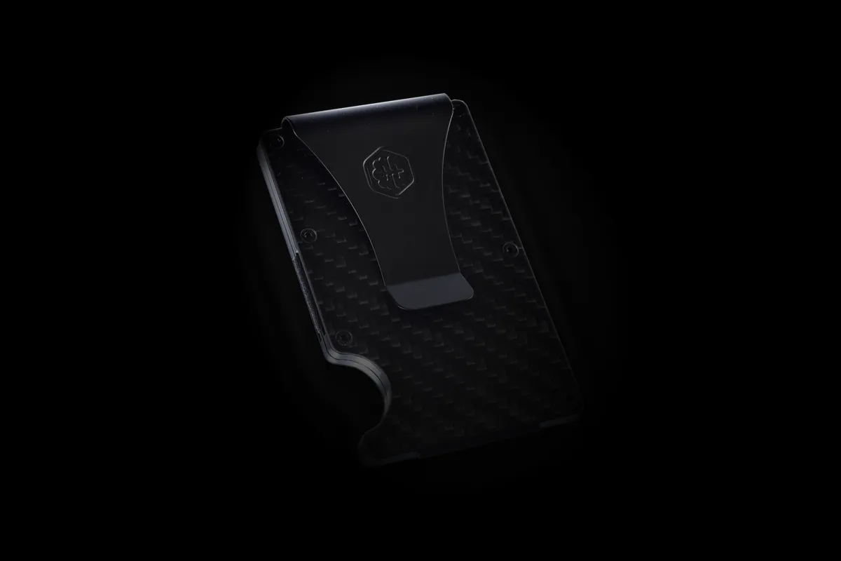 RFID Blocking Carbon Fiber Money Clip Wallet