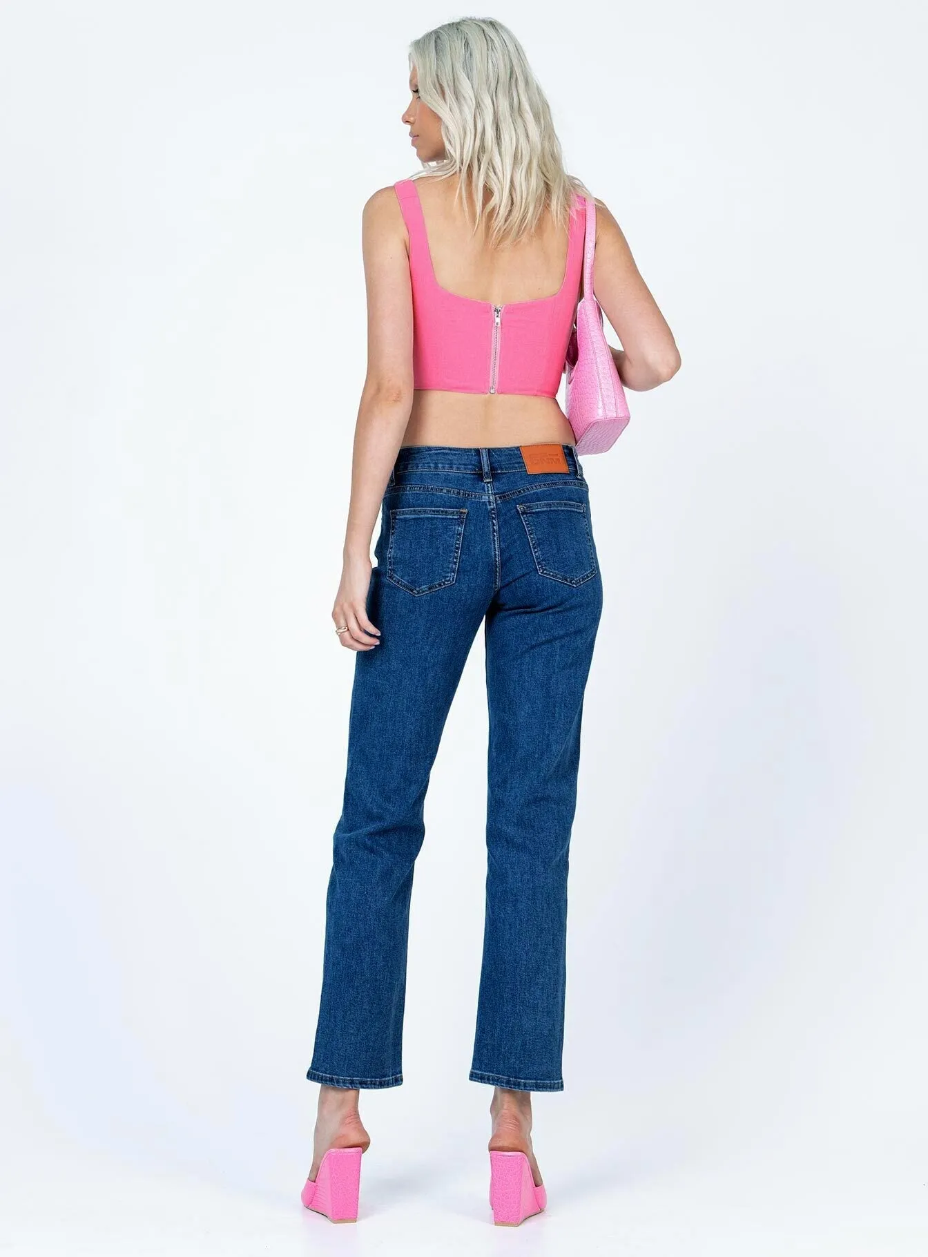 Rhye Low Rise Jeans Mid Wash Denim