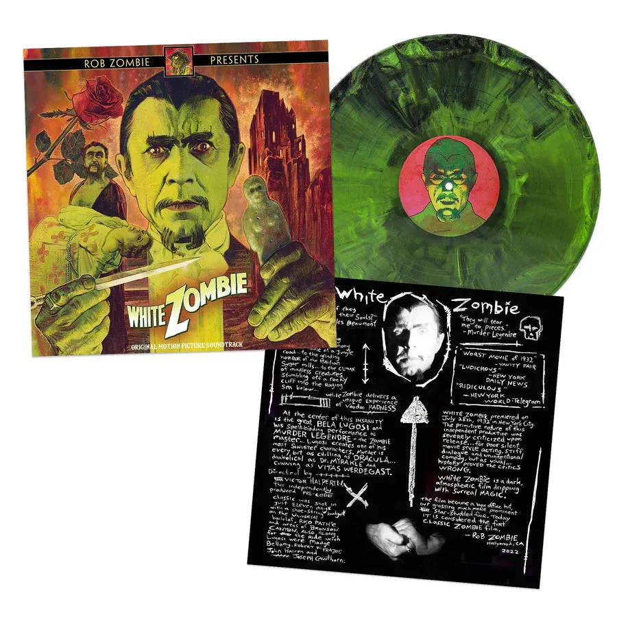 ROB ZOMBIE PRESENTS 'WHITE ZOMBIE' ORIGINAL SOUNDTRACK LP (Zombie & Jungle Colored Vinyl)