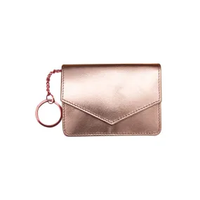 Rose Gold Key Ring Envelope Card Case