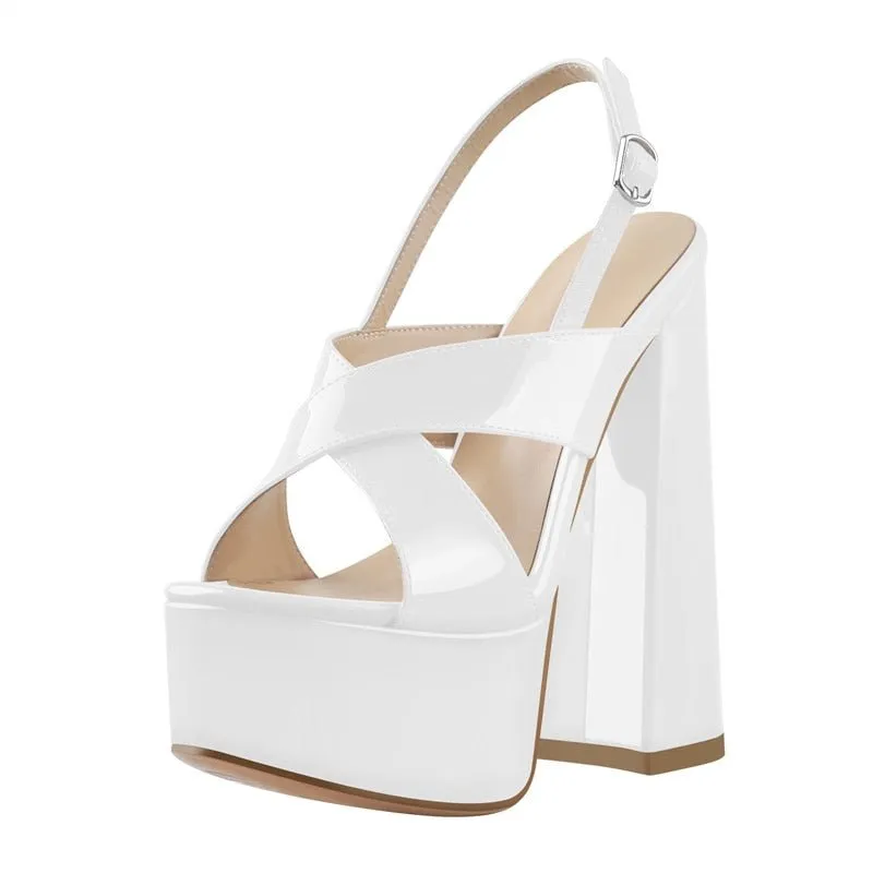 Sandals Queen Bhiowork (White)