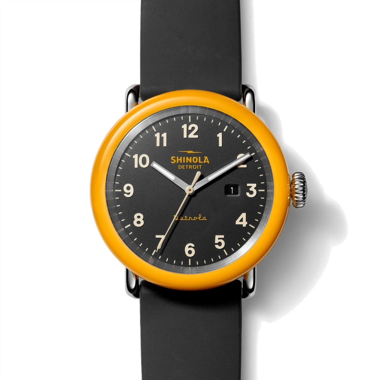 Shinola 43MM Detrola No. 2 Orange Case Quartz Watch S0120161966