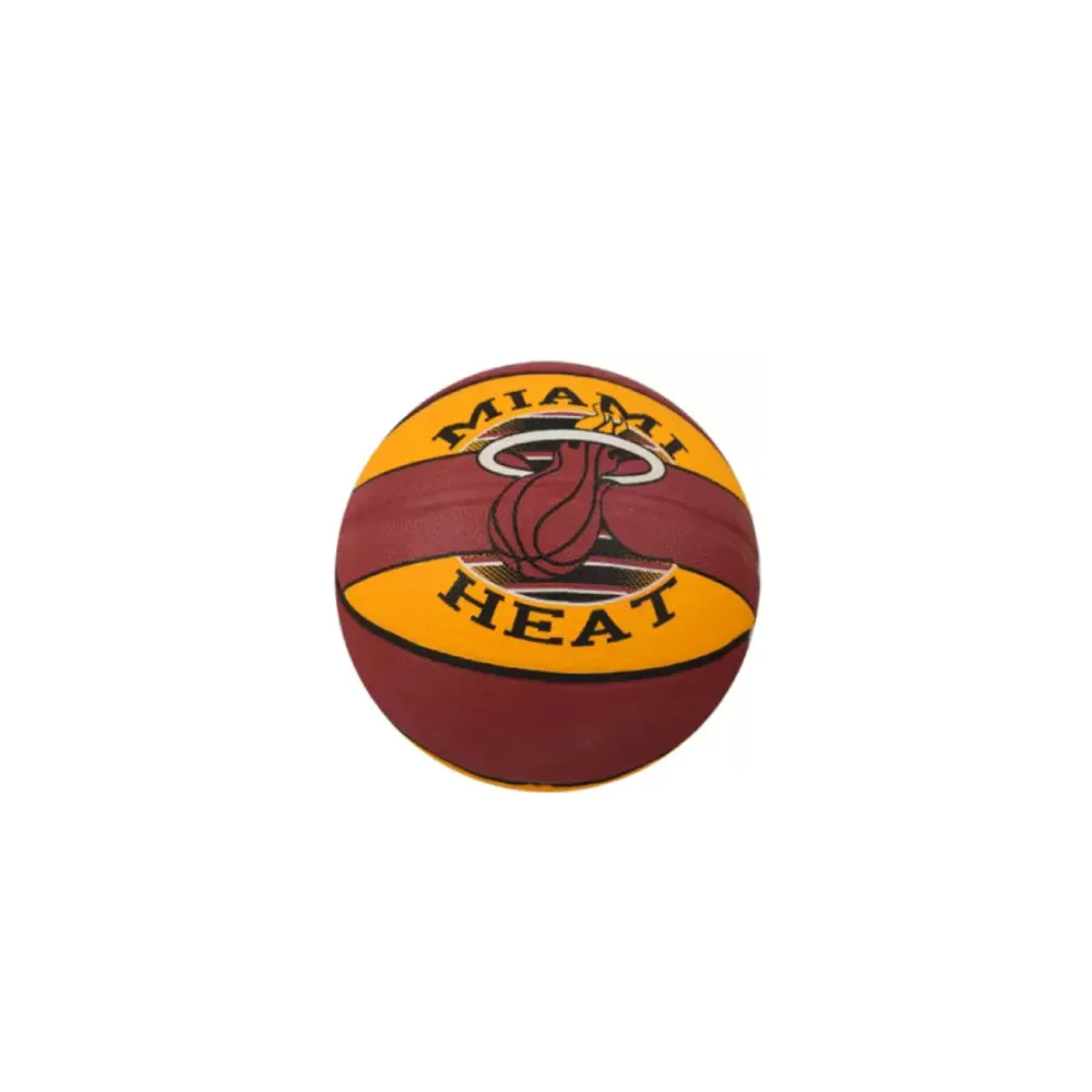 SPALDING Miami Heat Basketball (Brick/Yellow)