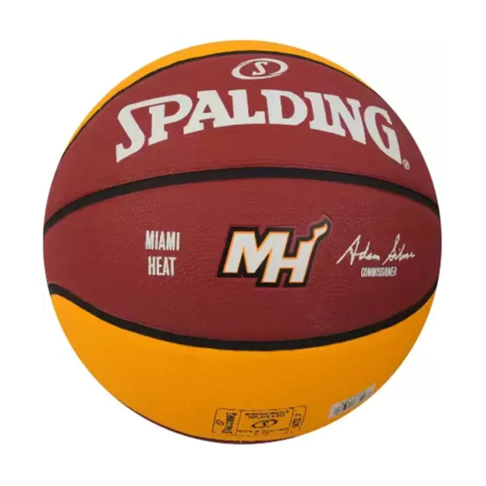 SPALDING Miami Heat Basketball (Brick/Yellow)