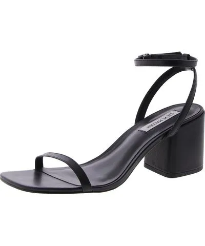 Steve Madden Audrina Womens Leather Block Heel Slingback Sandals